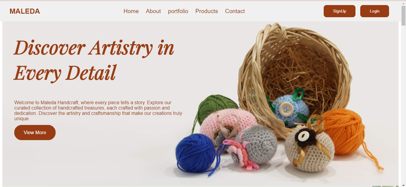 MaledaHandcraft Ecommerce