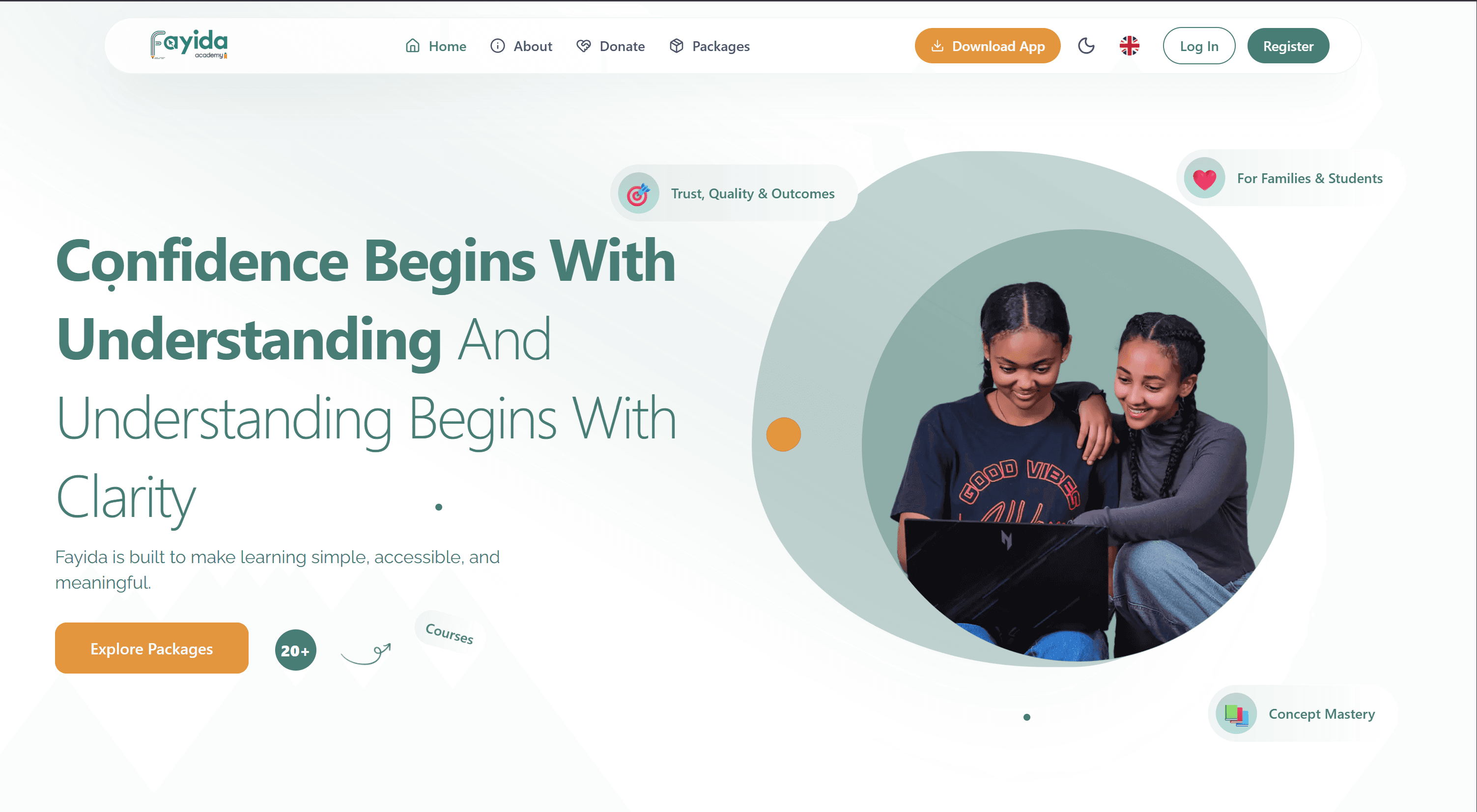 Fayda Academy — Web screenshot